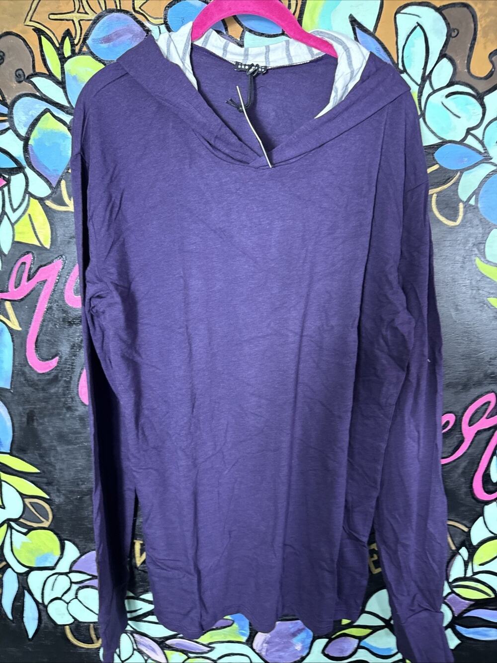 Two Blind Brothers Hoodie, Plum, Medium, Unisex